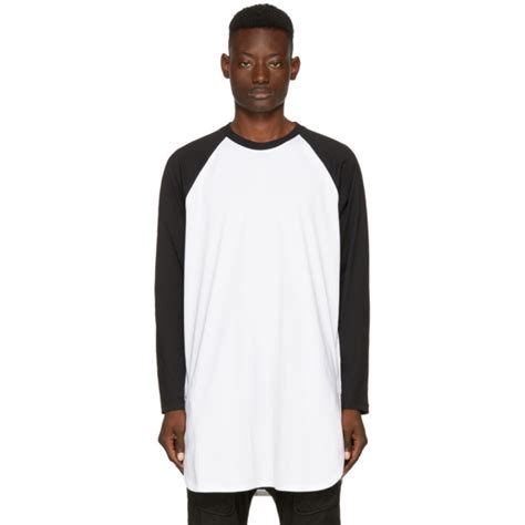 black and white raglan tee from givenchy|Givenchy t shirts black and white.